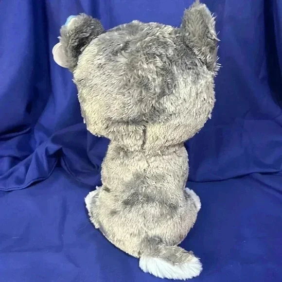 Ty beanie Boo SLUSH the Husky (Glitter Eyes) 10” 💙 - Picture 3 of 9
